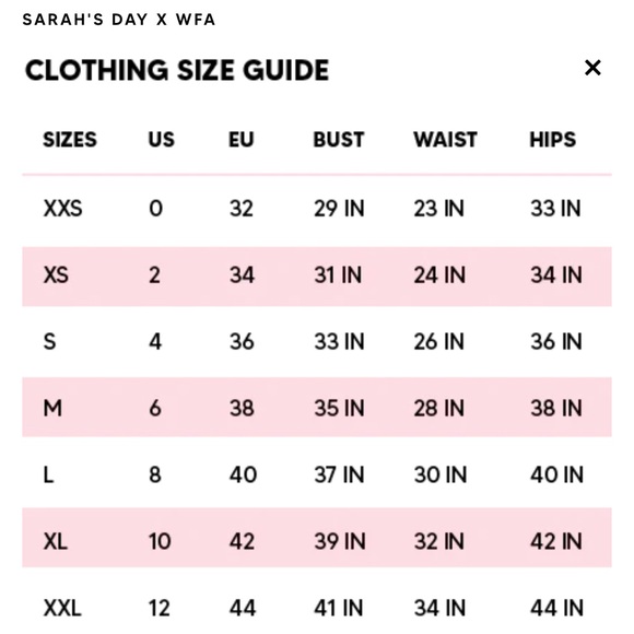 Women’s Sarah’s Day x White Fox Active Leggings Bra Set Pink Black White Size S - Picture 12 of 12